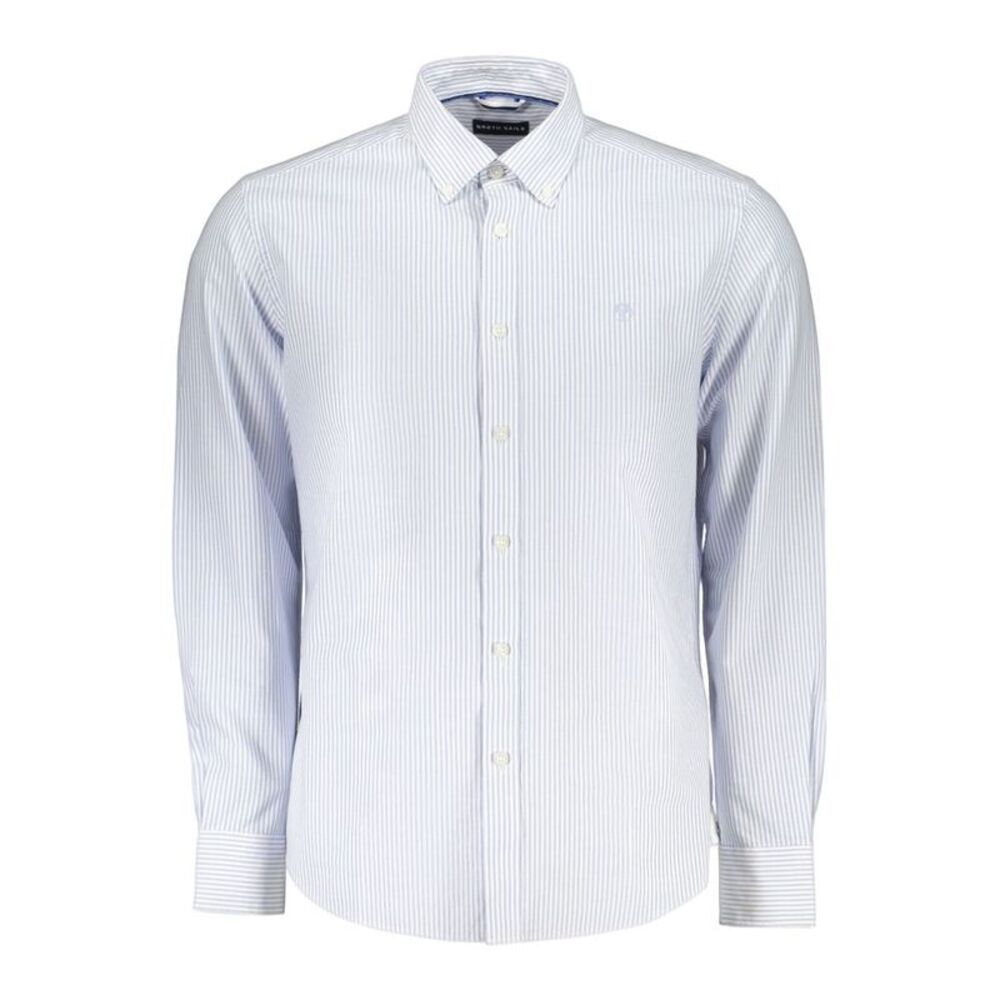 North Sails Azzurro Cotton Men Shirt with Long Sleeves and Button-Down Men's